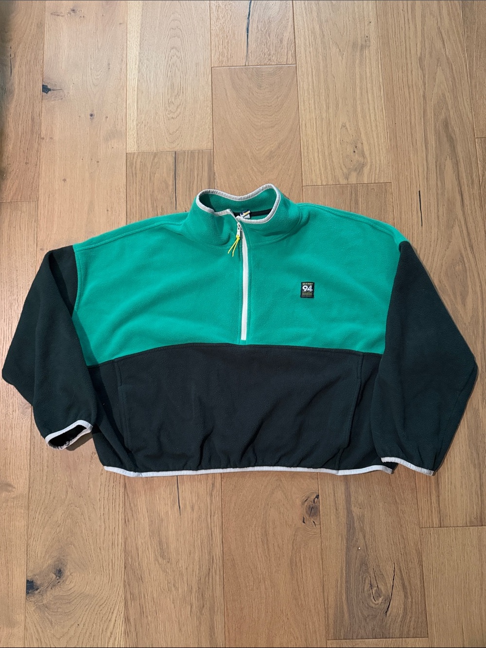 Old Navy Oversized Performance Microfleece Cropped Half Zip